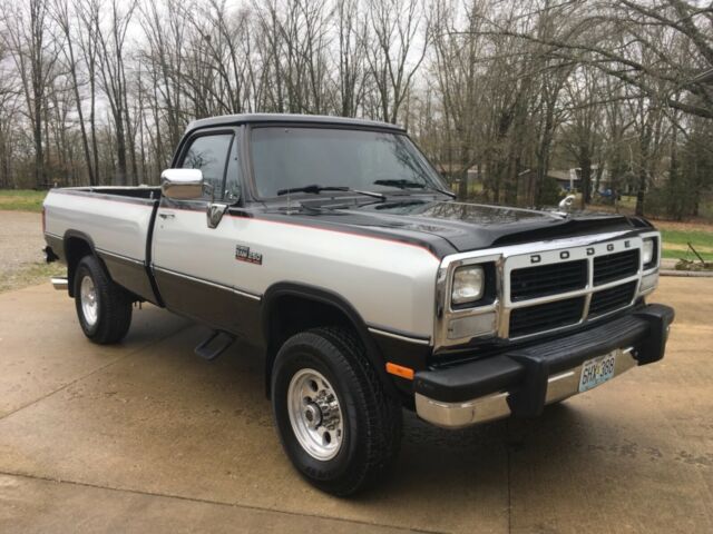 1991 Black Dodge Ram 2500 Pickup Truck