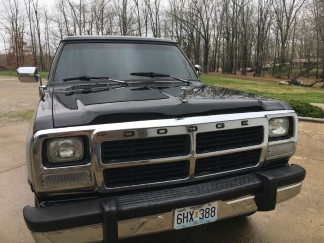 1991 Black Dodge Ram 2500 Pickup Truck