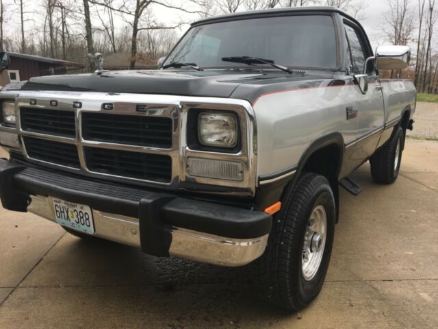 1991 Black Dodge Ram 2500 Pickup Truck