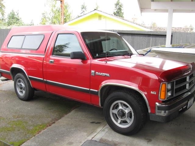 1988 Red Dodge Other Pickups Short bed 1/2 ton standard cab
