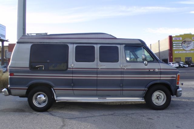1988 Blue Dodge Ram Van Van Camper