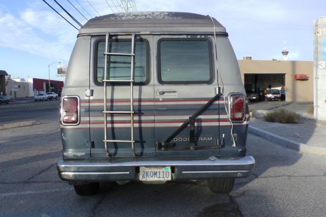 1988 Blue Dodge Ram Van Van Camper
