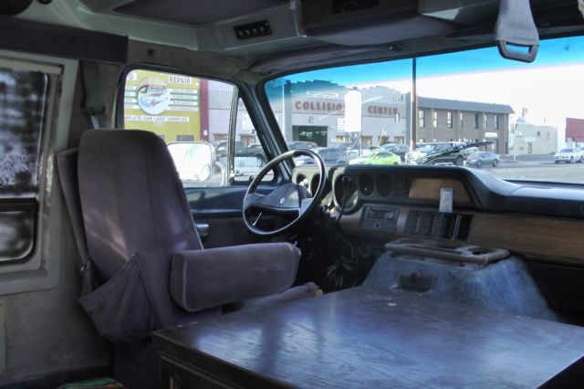 1988 Blue Dodge Ram Van Van Camper