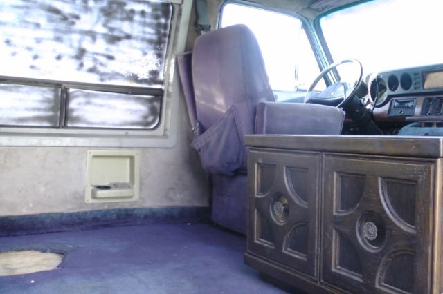 1988 Blue Dodge Ram Van Van Camper