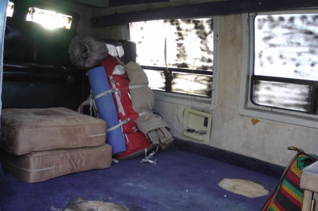 1988 Blue Dodge Ram Van Van Camper