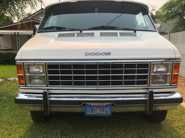 1984 Pearl White Dodge Ram Van HSCRT