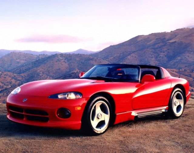 1993 Red Dodge Viper Roadster
