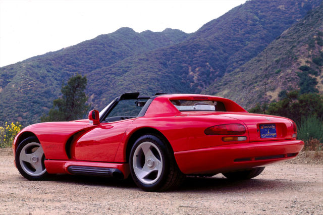 1993 Red Dodge Viper Roadster