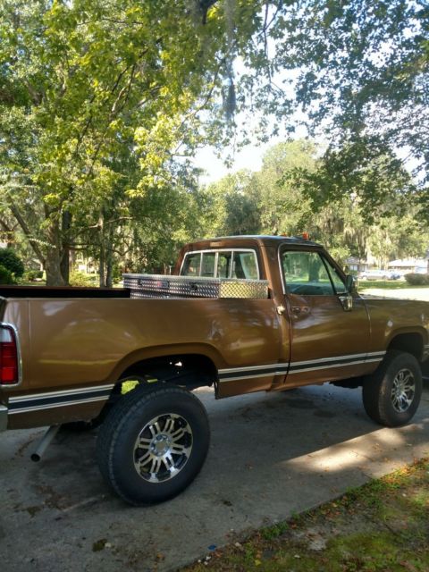 1977 Gold Dodge Power Wagon Standard Cab Pickup