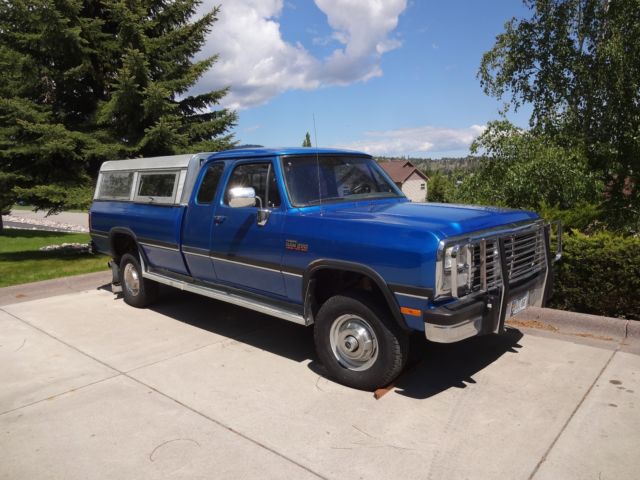 1993 Blue Dodge Other Extended Cab Pickup