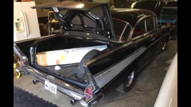1957 Black Chevrolet Bel Air/150/210 210