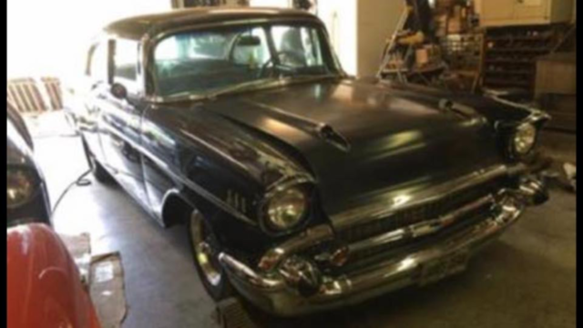 1957 Black Chevrolet Bel Air/150/210 210