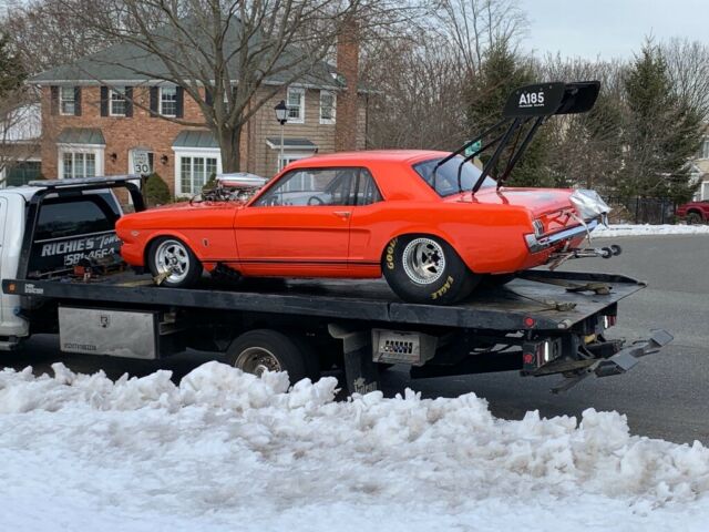 1965 Orange Ford Mustang