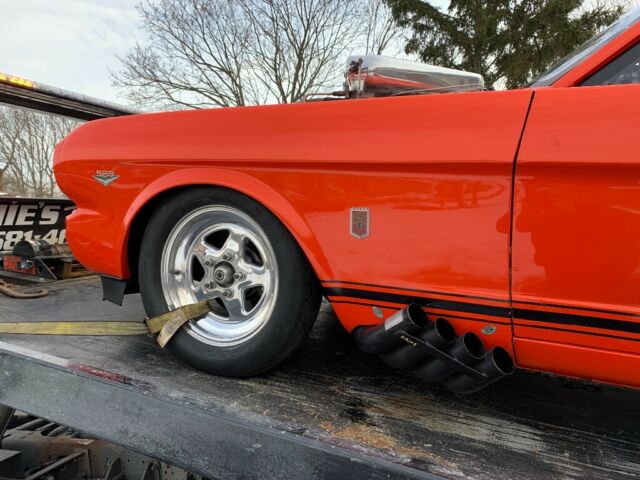 1965 Orange Ford Mustang