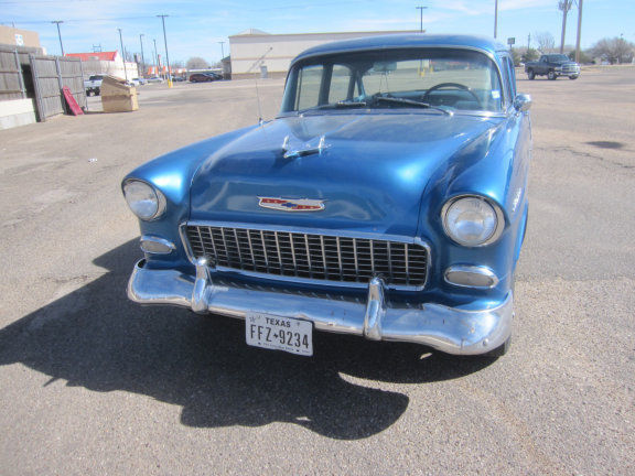 1955 Metallic Blue Chevrolet Bel Air/150/210 Sedan