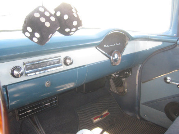 1955 Metallic Blue Chevrolet Bel Air/150/210 Sedan