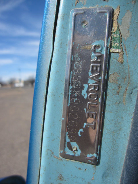 1955 Metallic Blue Chevrolet Bel Air/150/210 Sedan