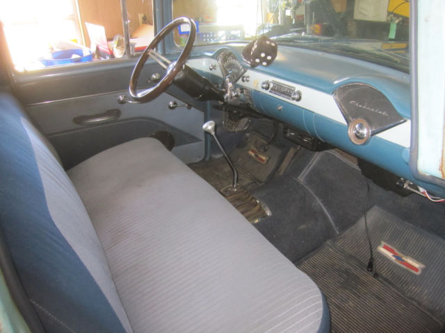 1955 Metallic Blue Chevrolet Bel Air/150/210 Sedan