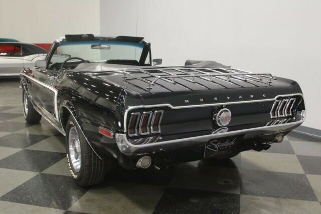 1968 Black Ford Mustang Convertible