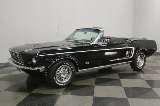 1968 Black Ford Mustang Convertible