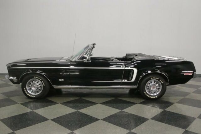 1968 Black Ford Mustang Convertible