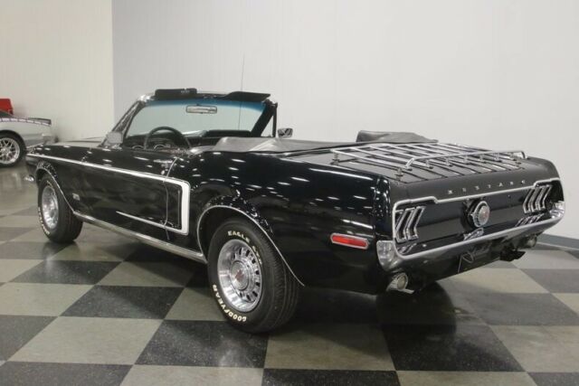 1968 Black Ford Mustang Convertible