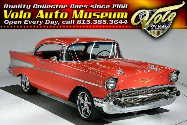 1957 Red Chevrolet Bel Air/150/210 Hardtop
