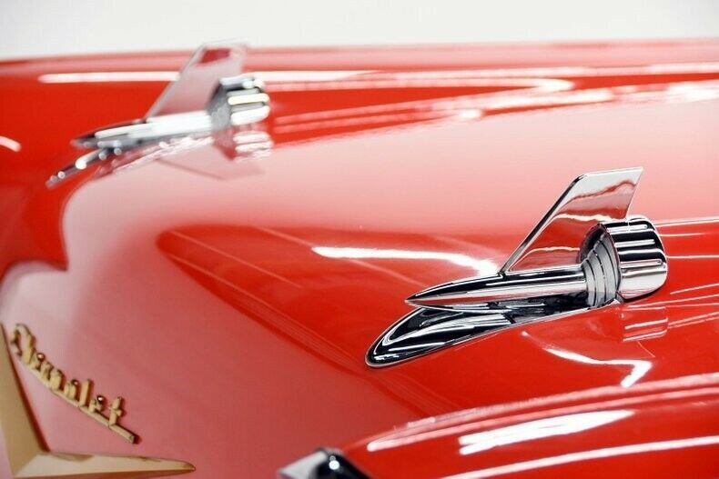 1957 Red Chevrolet Bel Air/150/210 Hardtop