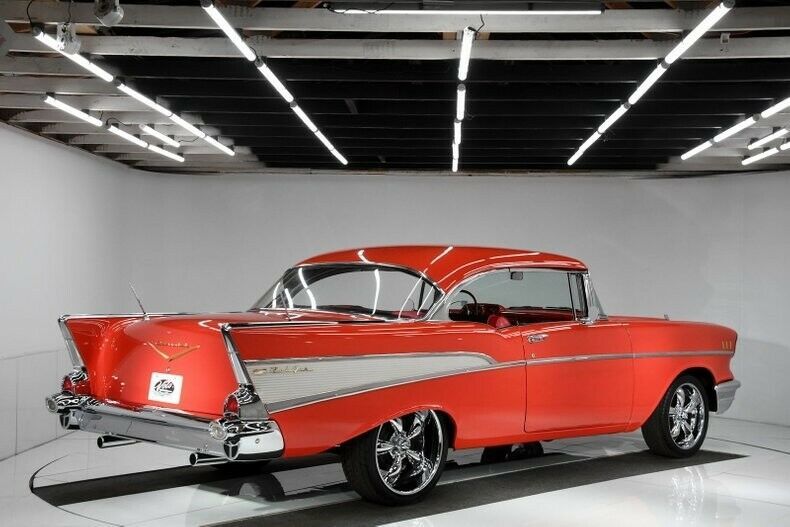 1957 Red Chevrolet Bel Air/150/210 Hardtop