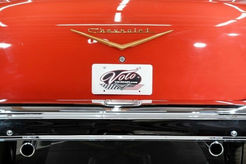 1957 Red Chevrolet Bel Air/150/210 Hardtop