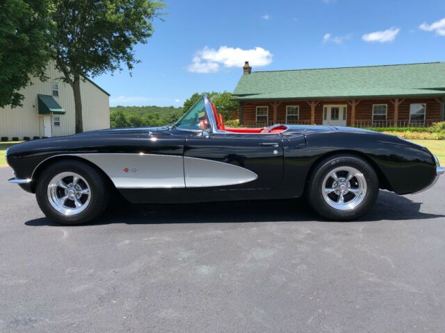 1957 Black Chevrolet Corvette Convertible