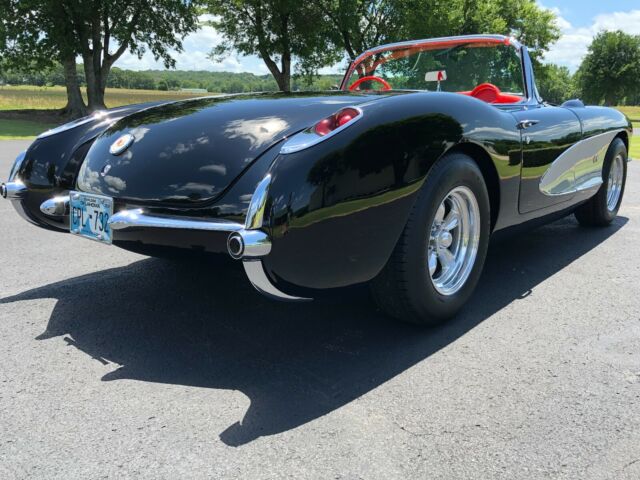1957 Black Chevrolet Corvette Convertible