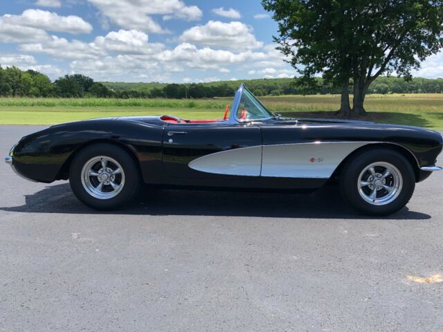 1957 Black Chevrolet Corvette Convertible