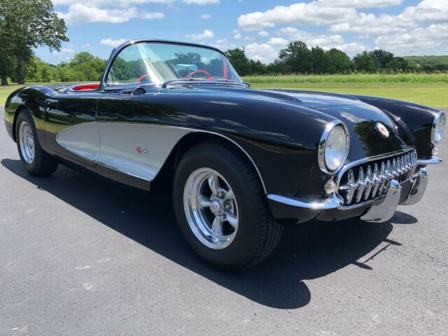 1957 Black Chevrolet Corvette Convertible
