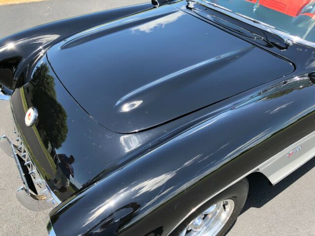 1957 Black Chevrolet Corvette Convertible