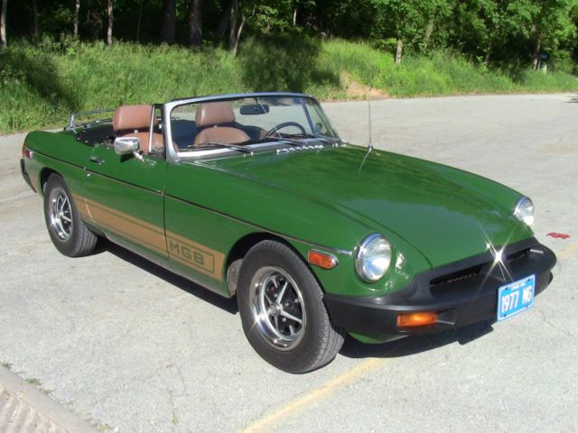 1977 Brooklands Green MG MGB Convertible