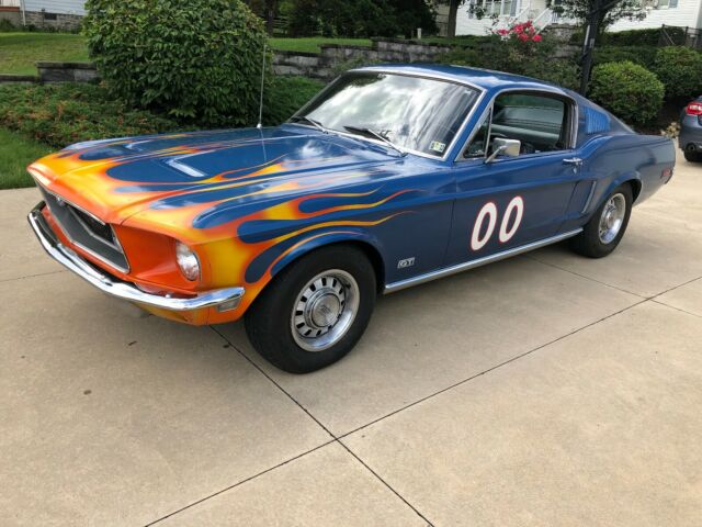 1968 Blue Ford Mustang Coupe