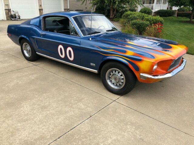 1968 Blue Ford Mustang Coupe