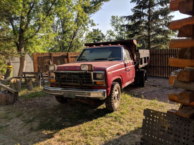 1982 Red Ford Other Pickups Dump truck 3 ton