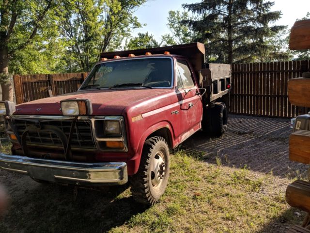 1982 Red Ford Other Pickups Dump truck 3 ton