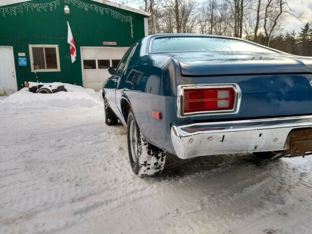 1973 Blue Plymouth Duster Coupe