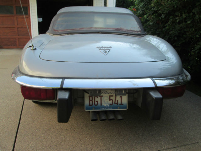 1974 Silver Jaguar E-Type Convertible