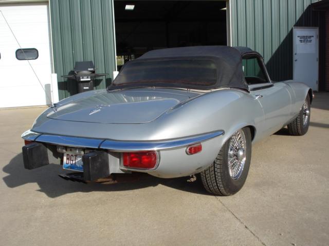 1974 Silver Jaguar E-Type Convertible