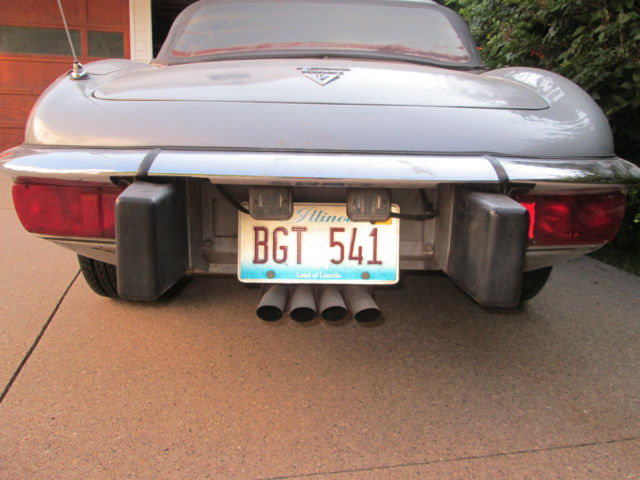 1974 Silver Jaguar E-Type Convertible