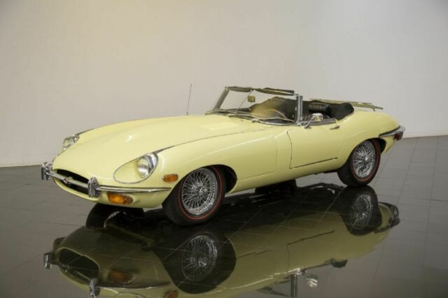 1969 Pale Primrose Jaguar E-Type Series II Convertible --