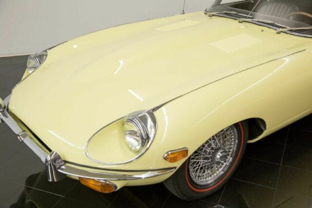 1969 Pale Primrose Jaguar E-Type Series II Convertible --