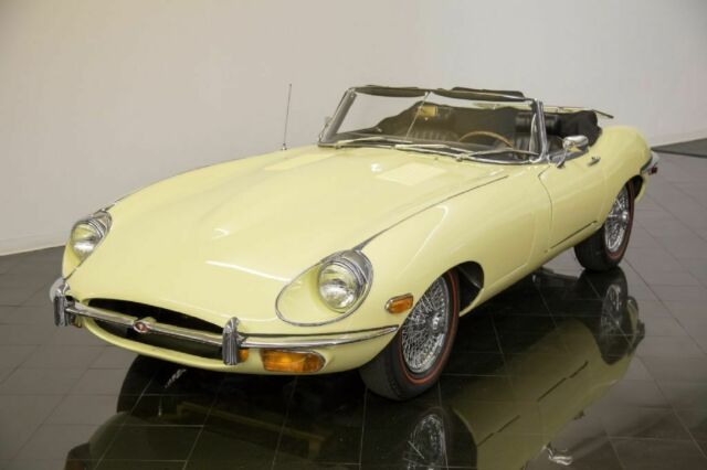 1969 Pale Primrose Jaguar E-Type Series II Convertible --