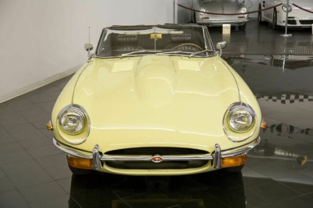 1969 Pale Primrose Jaguar E-Type Series II Convertible --