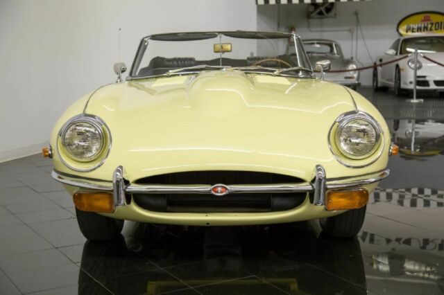1969 Pale Primrose Jaguar E-Type Series II Convertible --