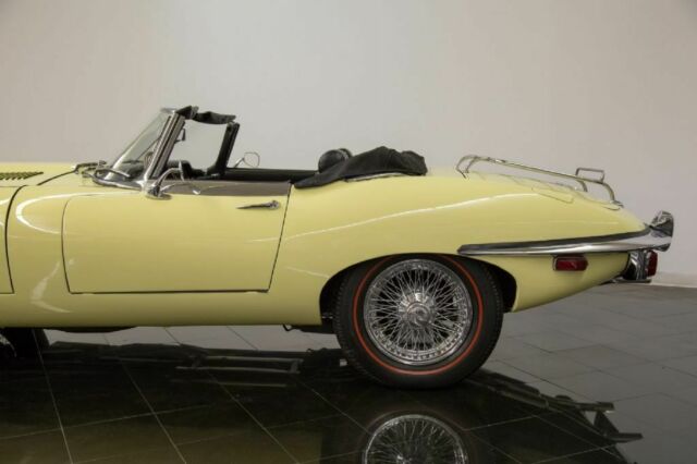 1969 Pale Primrose Jaguar E-Type Series II Convertible --